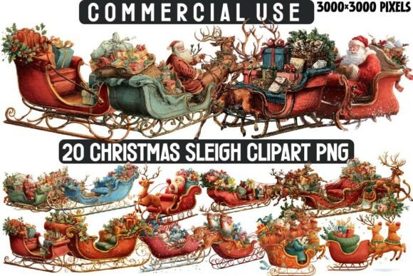 Download Christmas Sleigh Sublimation Bundle - Sublimation Collection