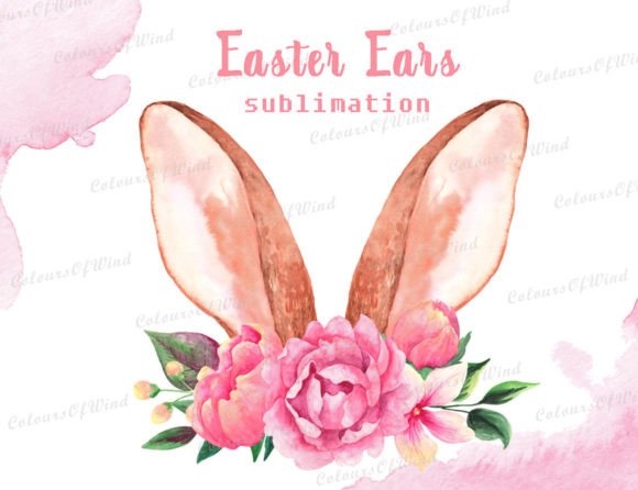 Download Easter Ears Sublimation PNG, 1st Easter - Sublimation Collection