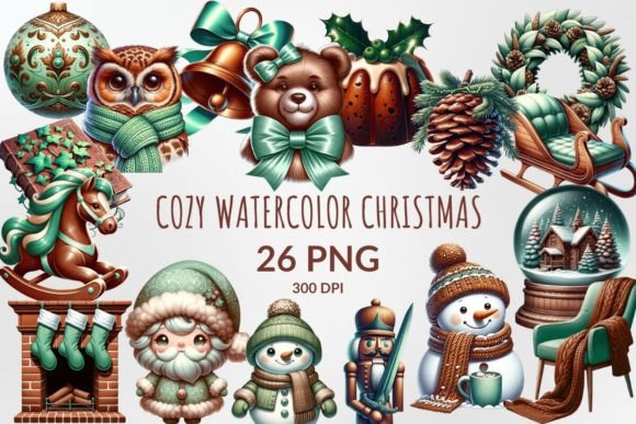 Download Cozy Watercolor Christmas Sublimation - Sublimation Collection