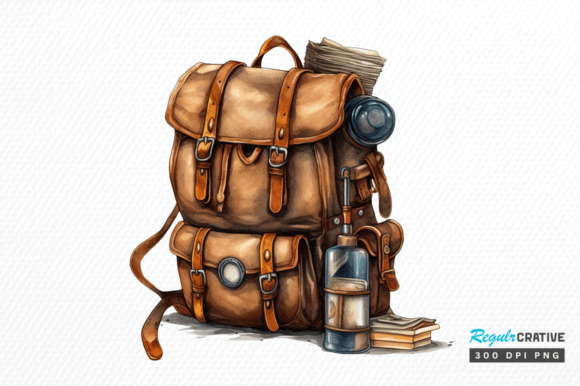 Download Vintage Backpack Sublimation Clipart Png - Sublimation Collection