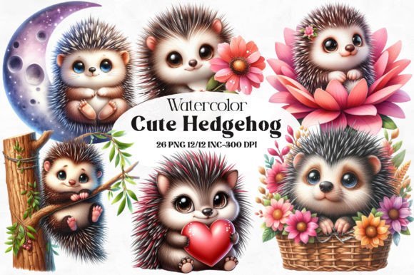 Download Cute Hedgehog Sublimation Clipart - Sublimation Collection