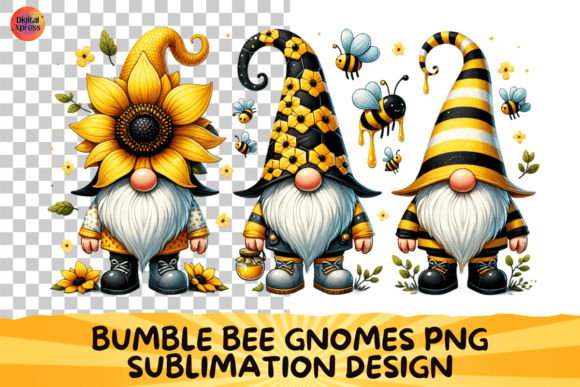 Download Bumble Bee Gnomes Png Sublimation Design - Sublimation Collection