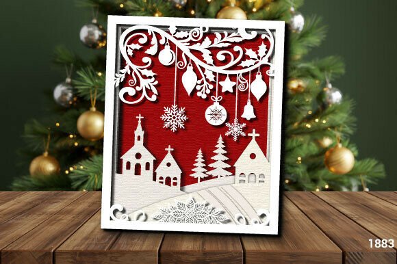 Download Multi Layer Christmas Village SVG 1883 - Christmas village Collection