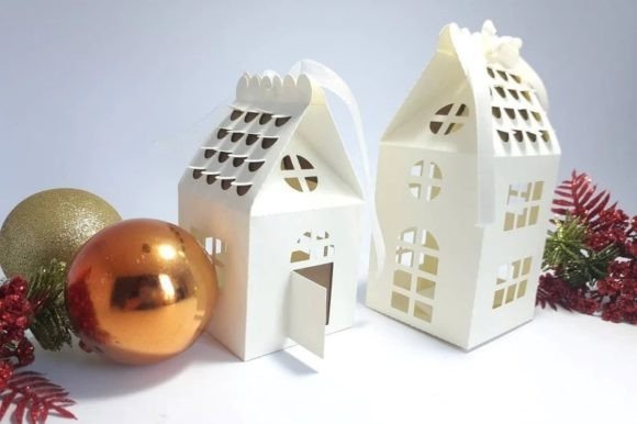 Download SVG Set Paper House Christmas Village - Christmas village Collection
