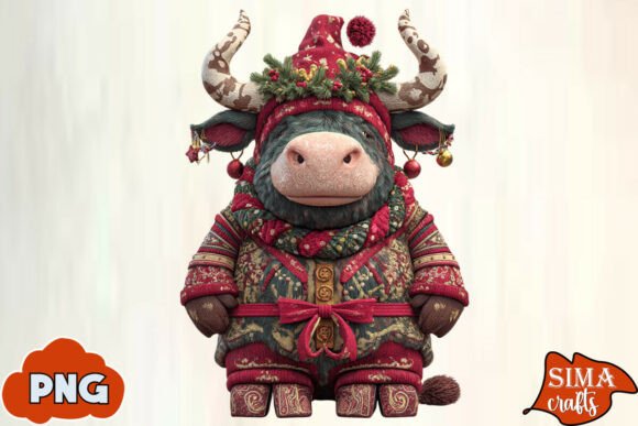 Download Gnome Christmas Cow Sublimation - Sublimation Collection