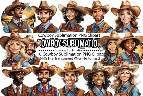 Download Cowboy Sublimation Bundle - Sublimation Collection