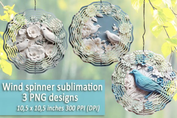 Download Wind Spinner Sublimation 3d Bird Bundle - Sublimation Collection