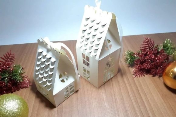 Download SVG Set Paper House Christmas Village - Christmas village Collection