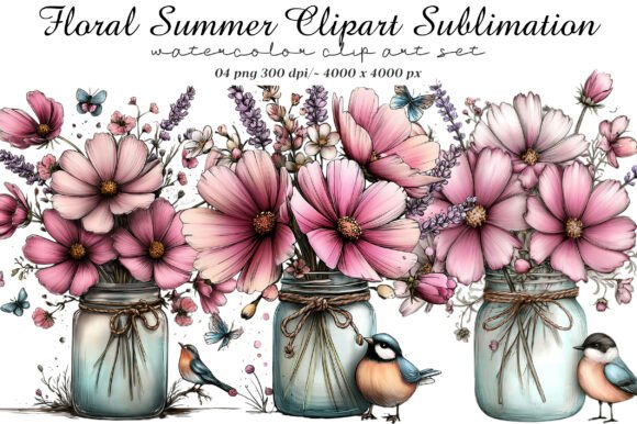 Download Floral Summer Clipart Sublimation - Sublimation Collection