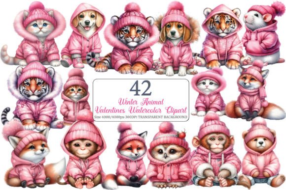Download Cute Winter Animals Clipart Sublimation - Sublimation Collection