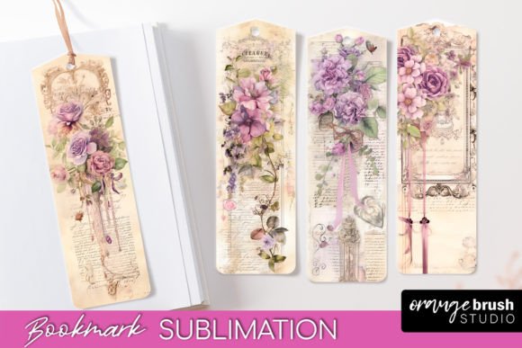 Download Vintage Scrapbook Bookmarks Sublimation - Sublimation Collection